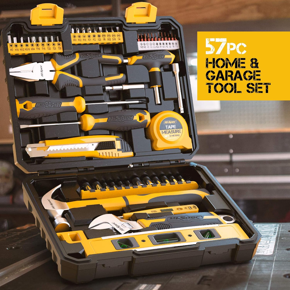 82 Piece Home & Garage Tool Kit Set with Storage Case B899