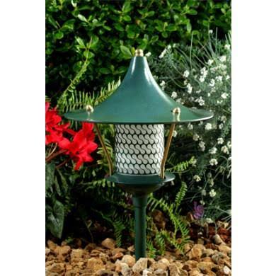 Black Cast Aluminum Pagoda Light with 0.50 in. Base K7127