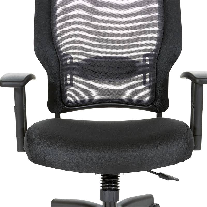 Black Fabric Office Chair V713