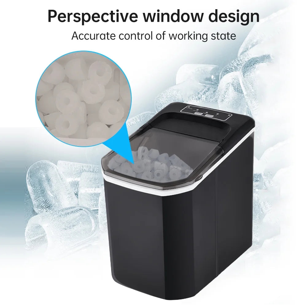 Ice Maker, Self Cleaning, 26lbs in 24Hrs H85511