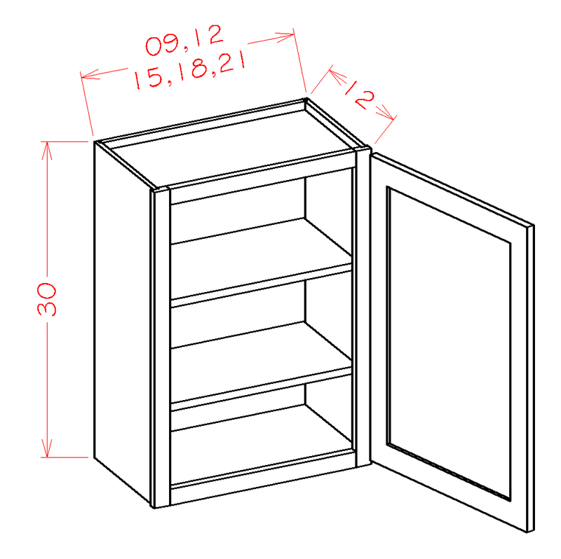 Grey 2 Doors 2 Shelves Wall Cabinet High-Density Fiberboard U855
