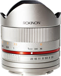 Silver 8mm F2.8 Fisheye Fixed Lens for Fujifilm X-Mount Cameras X670401