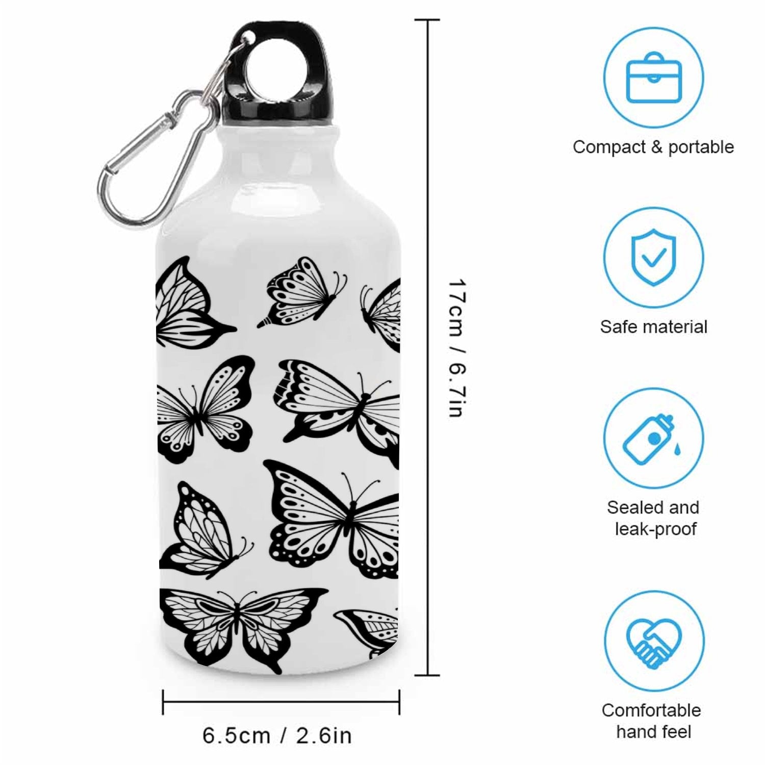 400ml Sport Aluminum Water Bottle with Twist Cap I691276