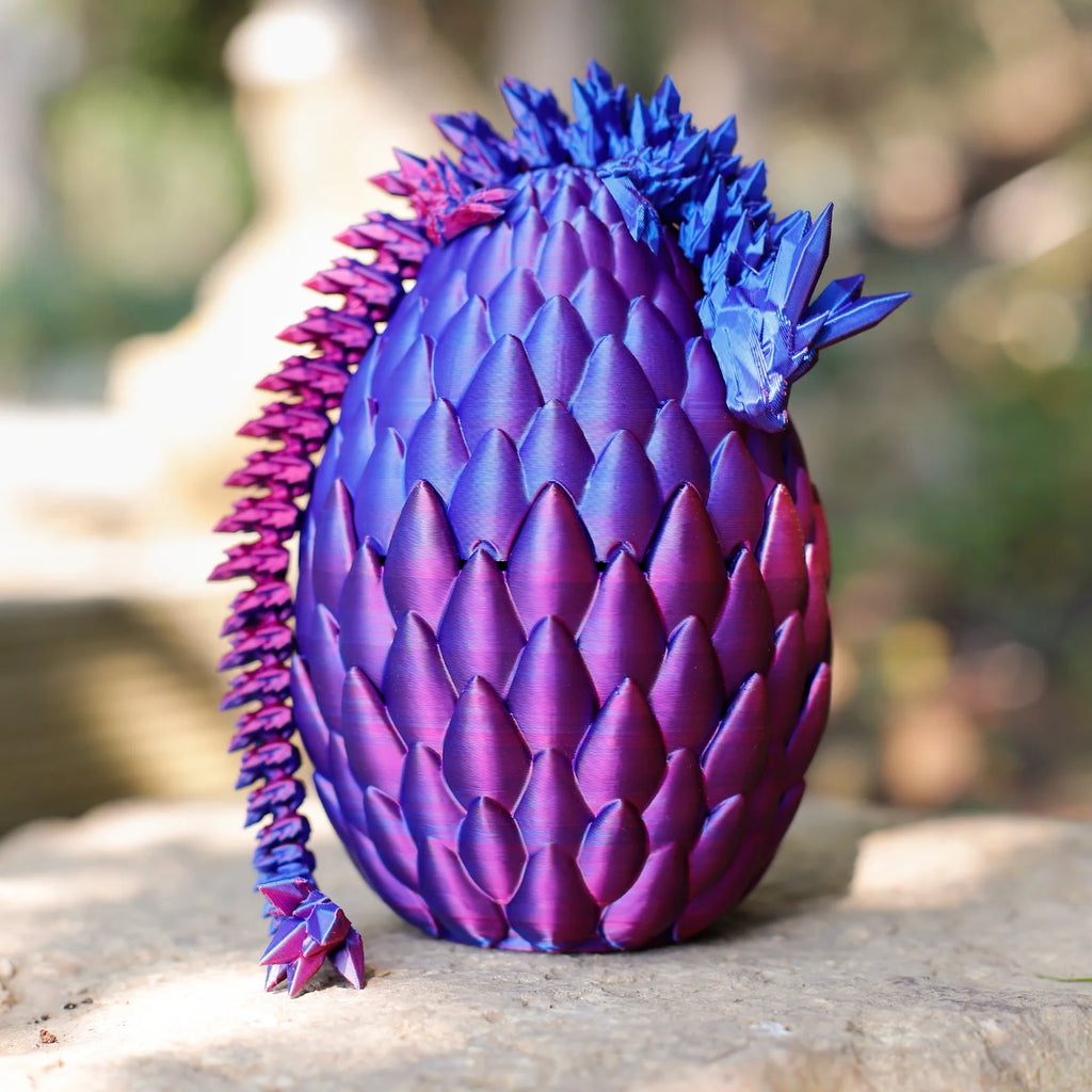 3D Printed Articulated Dragon Egg Fidget Toy N65589