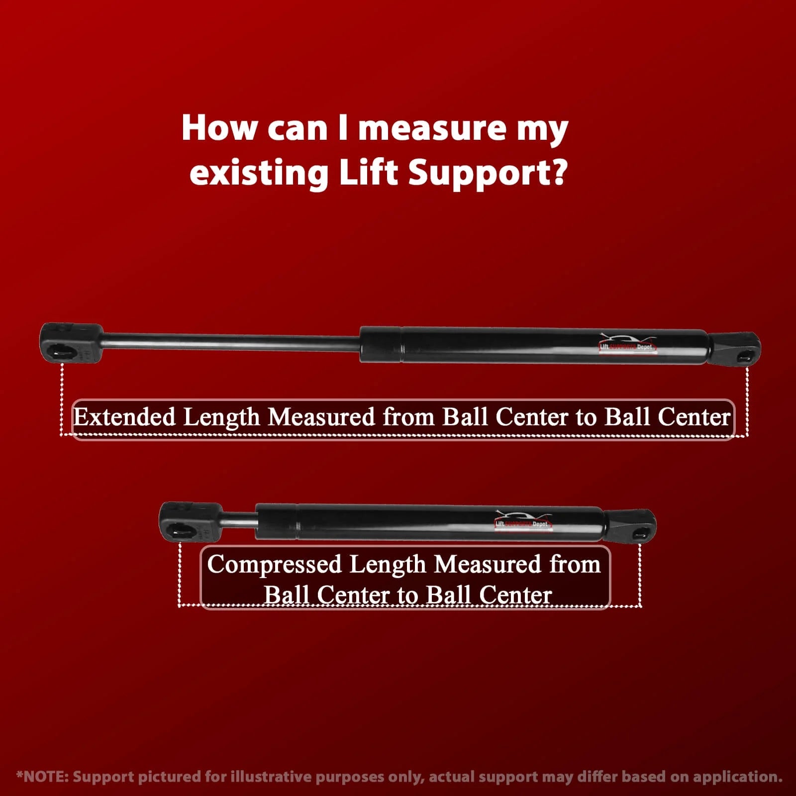 Qty 2 Gas Shock Lift Supports for Honda Hr-V 2016 to 2018 U4358