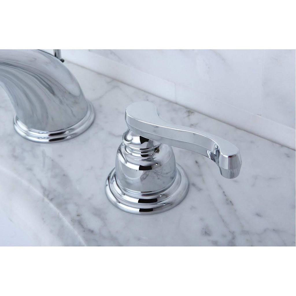 Chrome Widespread Bathroom Faucet with Pop-Up E4549