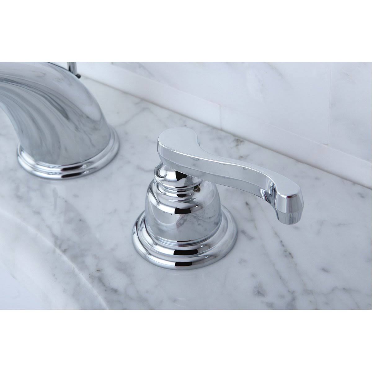 Chrome Widespread Bathroom Faucet with Pop-Up E4549