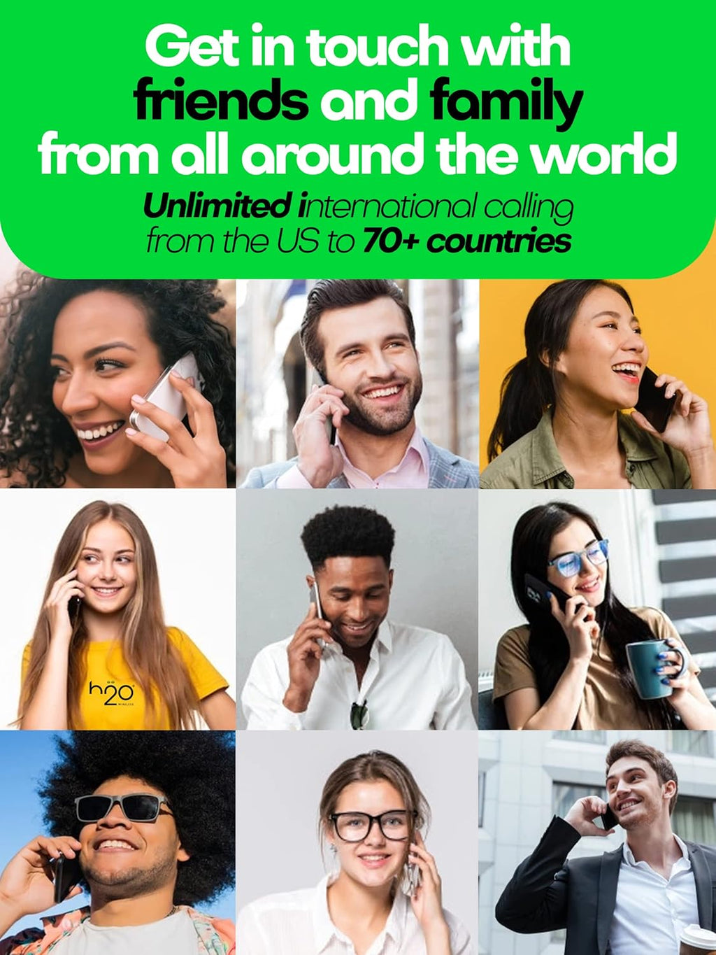 H2O Wireless SIM Card $30 Plan Preloaded Triple-Cut SIM with Unlimited Data and 6GB High-Speed 4G LTE/5G Data Coverage (120-Day Plan) H443