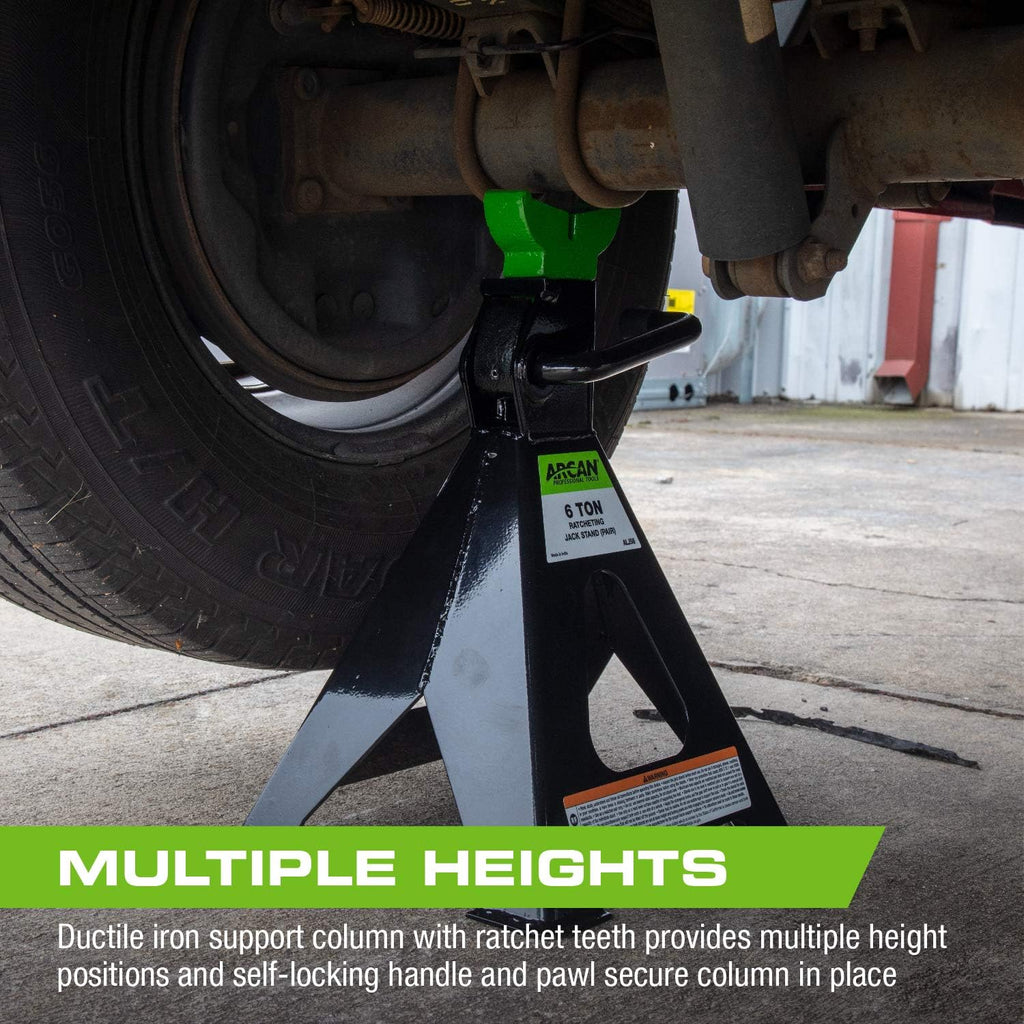 6-Ton Steel Jack Stands Pack of 2 O548395