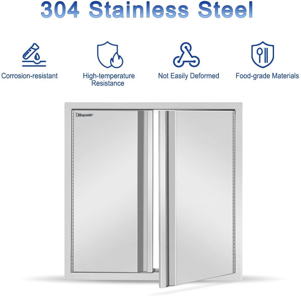 42 W X 21 H Stainless Steel Outdoor Kitchen Door D7715