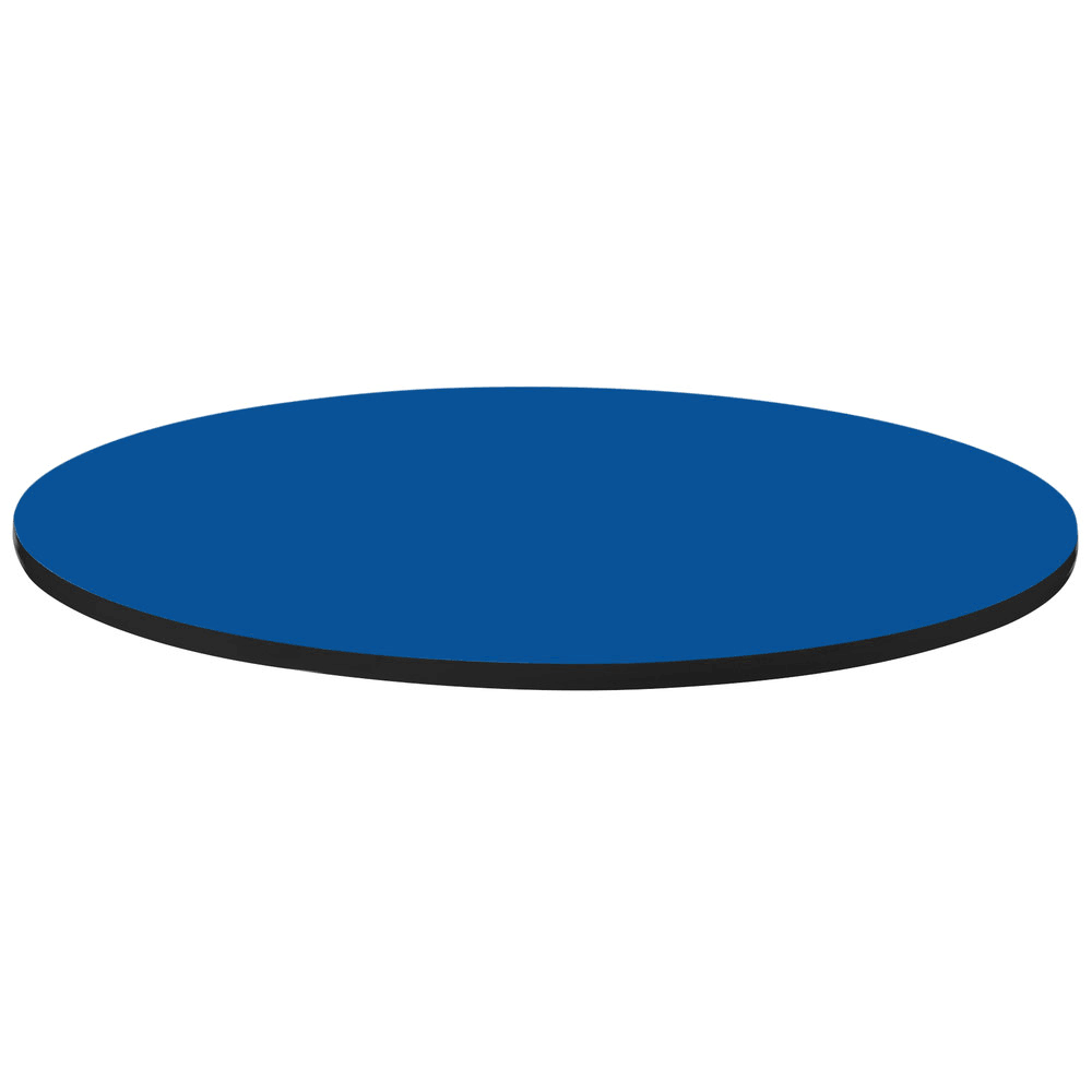 Round Cafe Breakroom Top in Blue 60 in. W8097