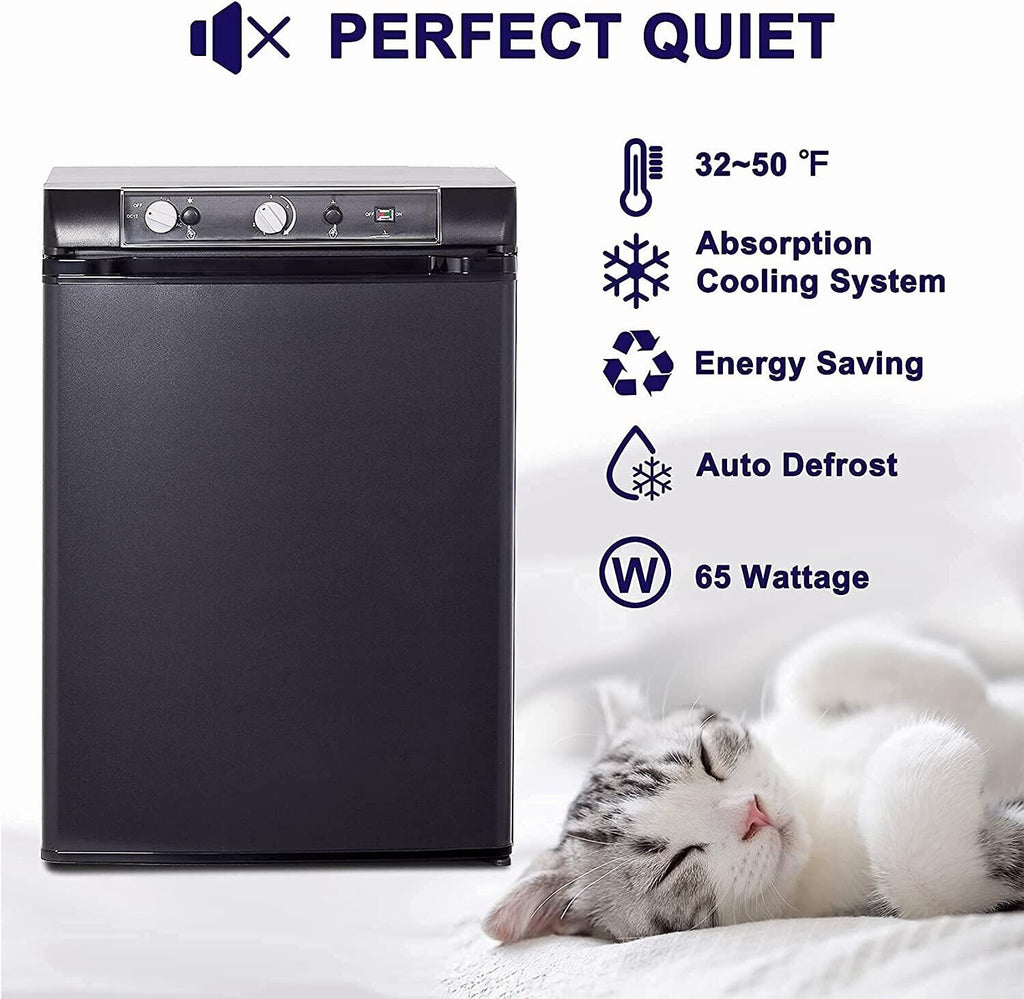 3 Way Propane Refrigerator 2.1 Cu.Ft LPG/110V/12V O192