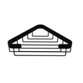 Matte Black Toiletry Corner Shower Basket G168