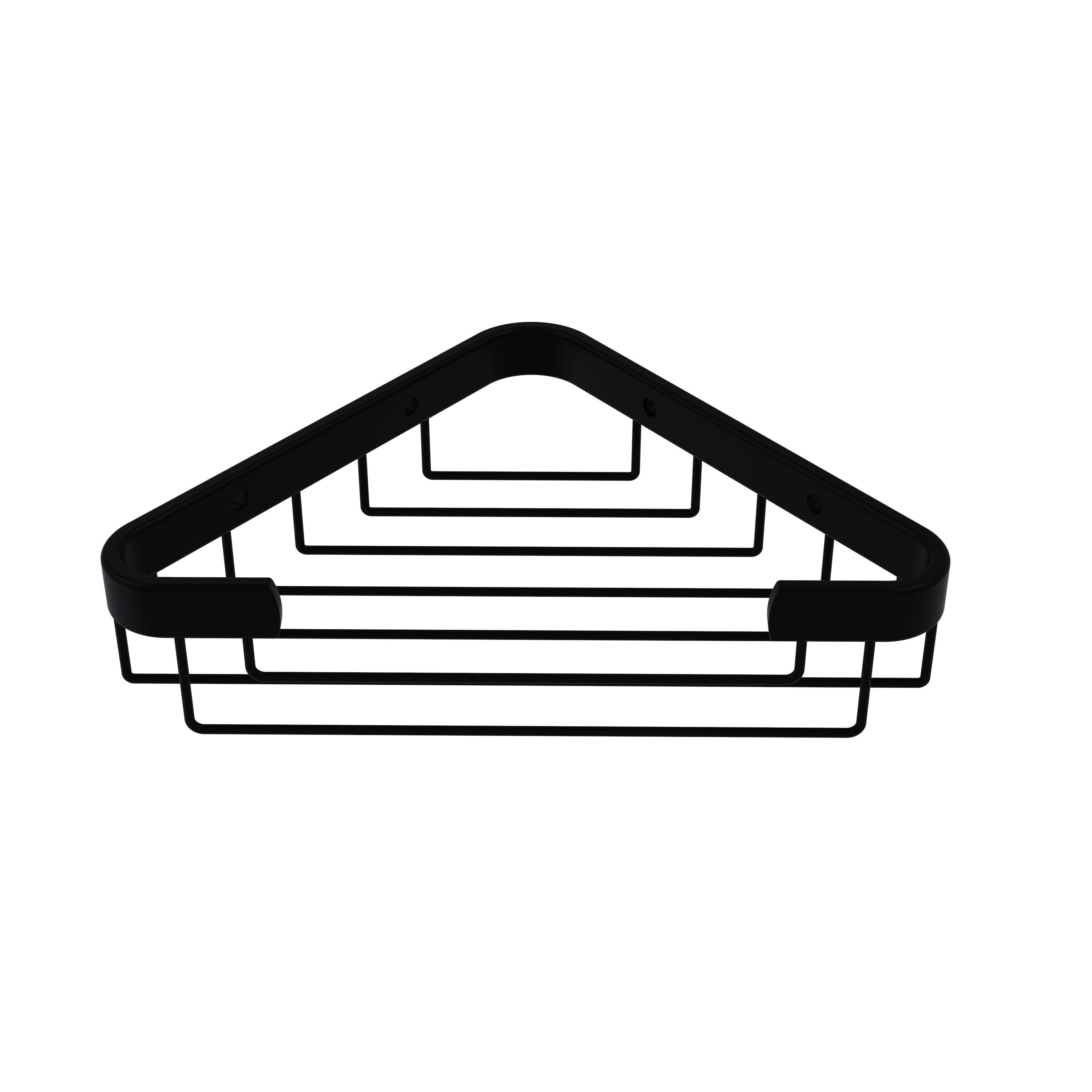 Matte Black Toiletry Corner Shower Basket G168