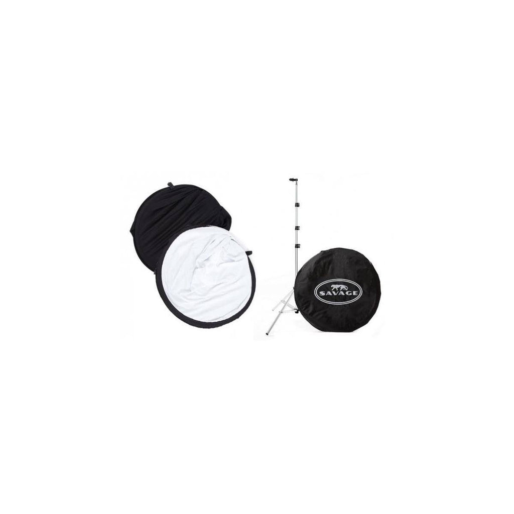Collapsible/Reversible Background 5x6 ft Black/White B9703