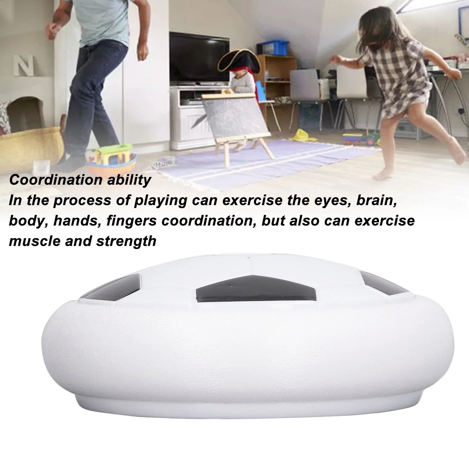 White LED Hover Soccer Ball with Foam Bumper V887