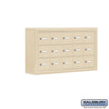 5 in. Cell Phone Storage Locker, 3 Door High Unit, 15 A Doors, Sandstone, Surface Mounted, Master Keye W1661
