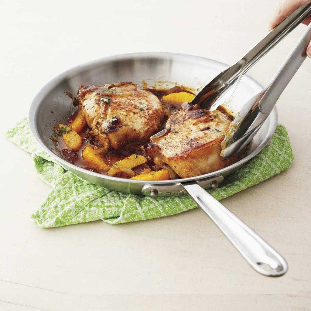 Brushed Stainless 10x22 Fry Pan R9031