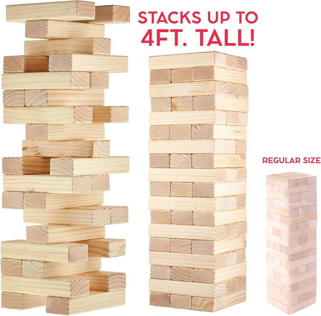 Giant Block Tower Game with Carrying Case U315395
