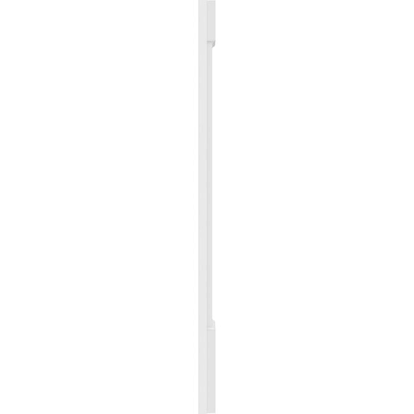10x22W x 48x22H Raised Panel PVC Pilaster with Standard Capital and Base (Pair) N805755