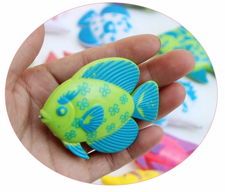 Magnetic Fishing Toy Set with 1 Fishing Rod and 6 Fishes B3006