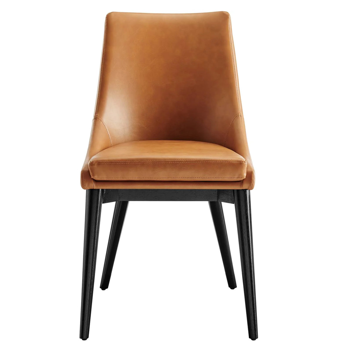 Tan Vegan Leather Dining Chair K22856