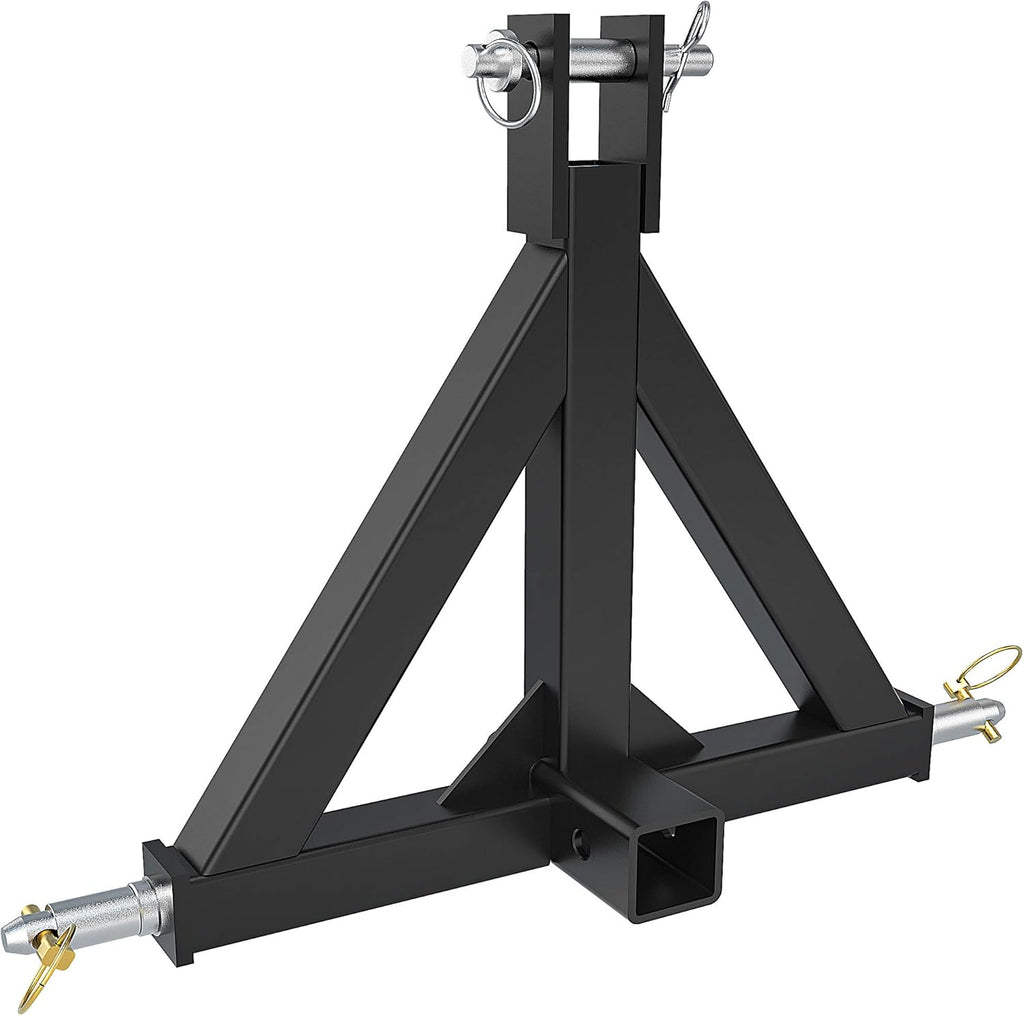 3 Point 2" Receiver Trailer Hitch Heavy Duty Drawbar Adapter Category One Tractor Tow Pack of 2 F655925