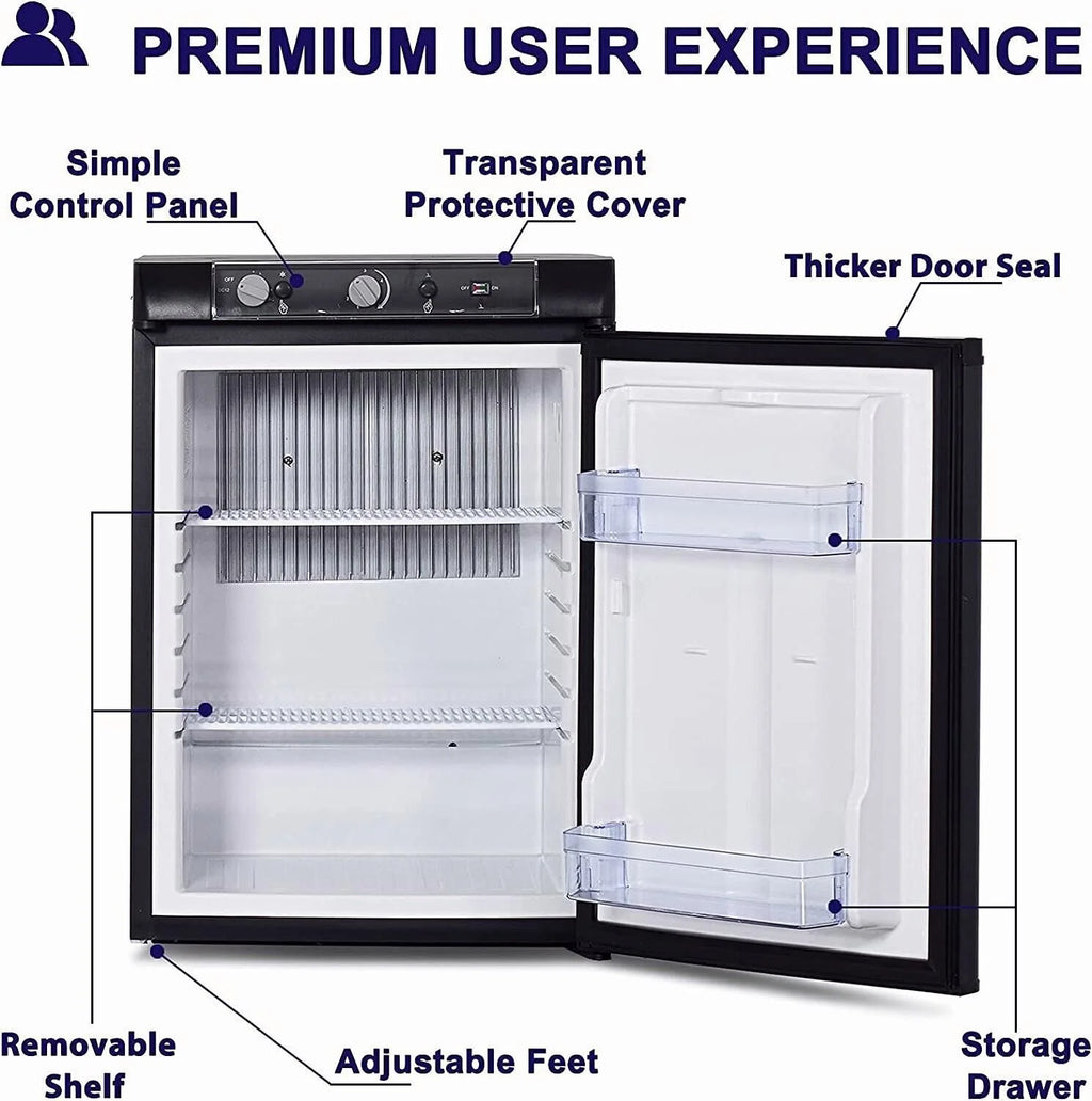 3 Way Propane Refrigerator 2.1 Cu.Ft LPG/110V/12V O192