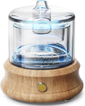80 ML Glass Aroma Diffuser with Wood Base, Pack of 2 D4588