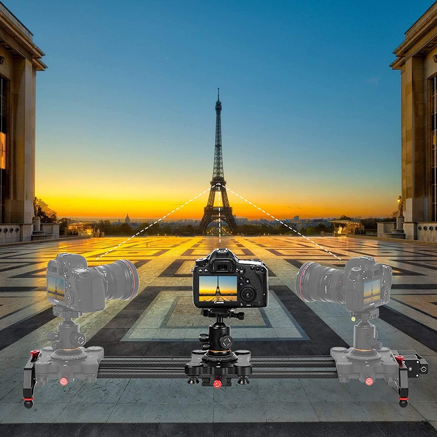 Motorized Camera Slider with Remote Controller V27582