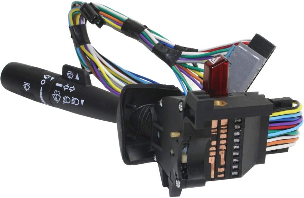 Turn Signal Switch for GMC Savana 1500 2500 3500 2001 2002, 20 Male Terminals, Blade Type, Pack of 2 E6891
