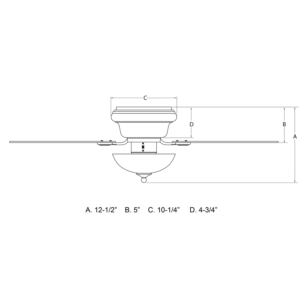 Satin Nickel Ceiling Fan X140