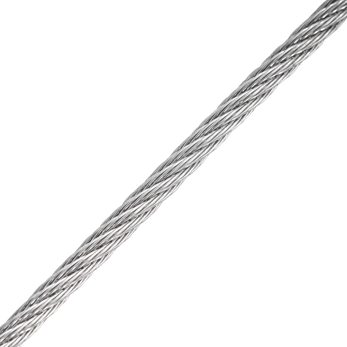 1/4” 7x7 Stainless Steel Semi-Flexible Cable T304 – 100-Foot Spool H30600