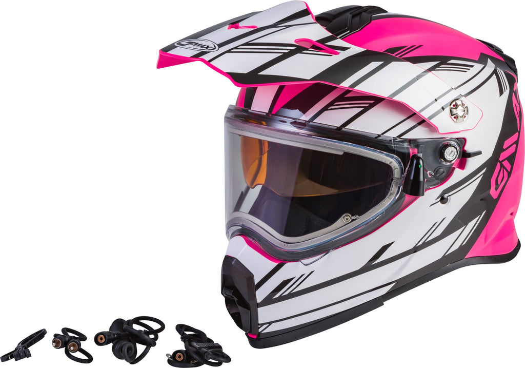 Pink White Black Snow Helmet with Shield H459600