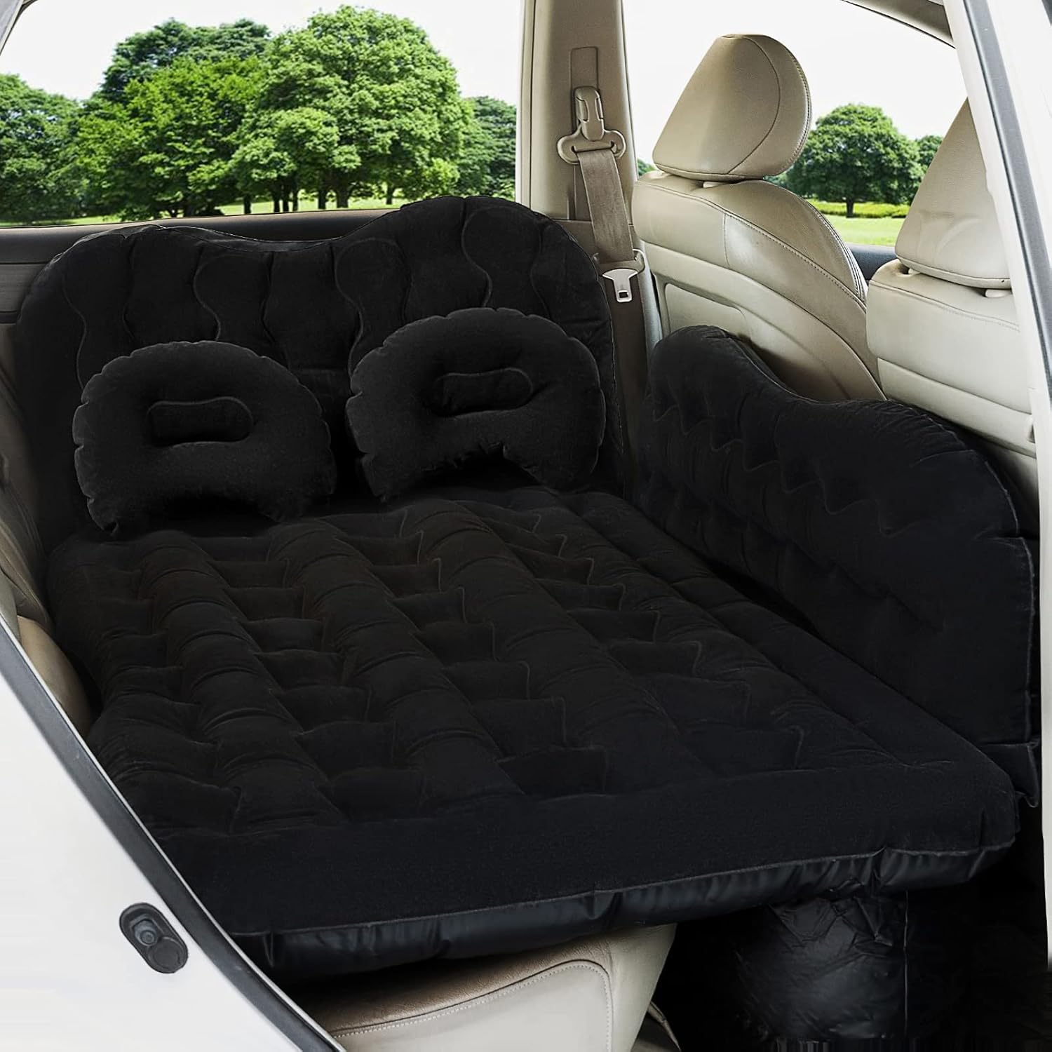 Black Inflatable Car Air Mattress for SUV Truck Camping Travel Z471