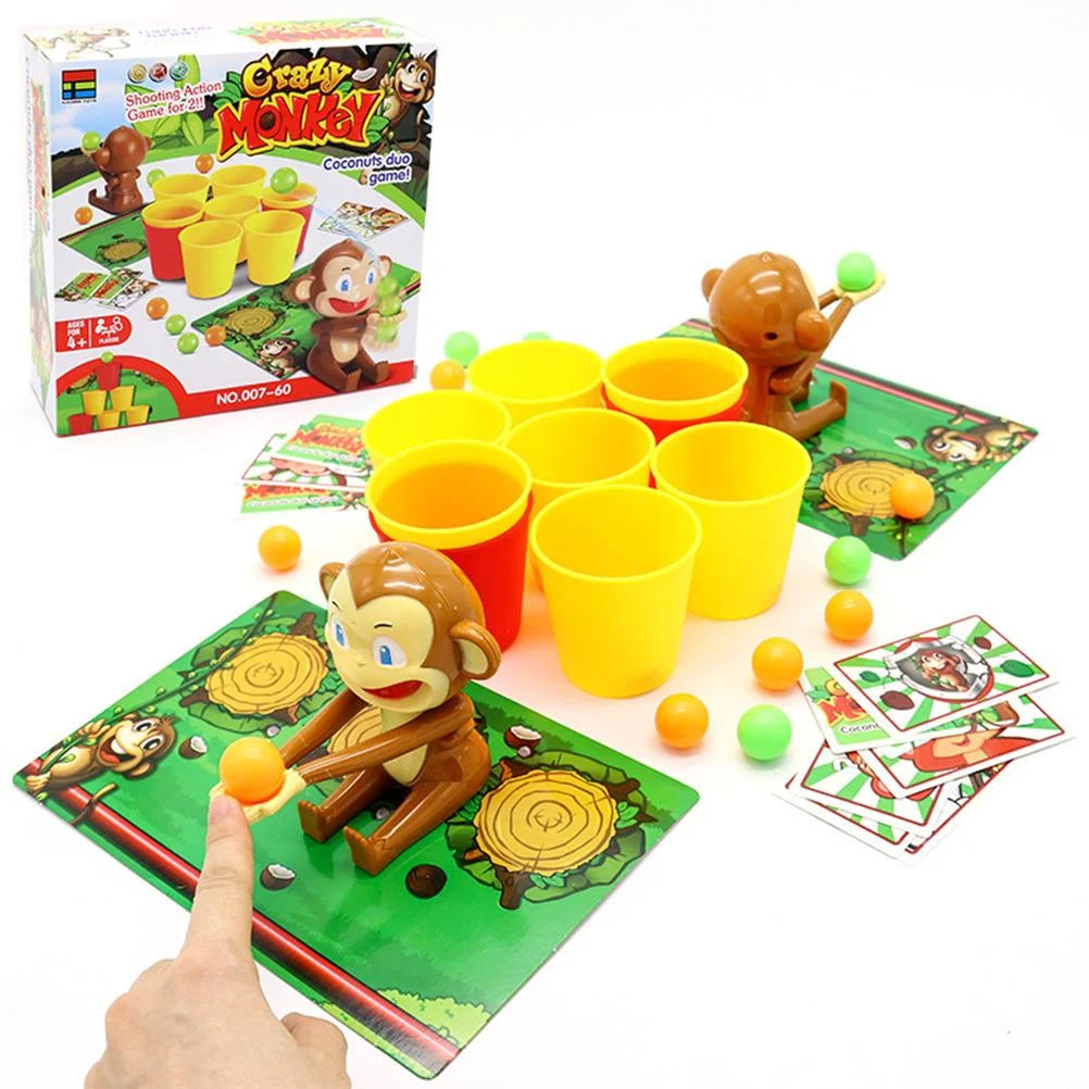 Funny Monkey Shooting Basket Toy Board Game Q41261