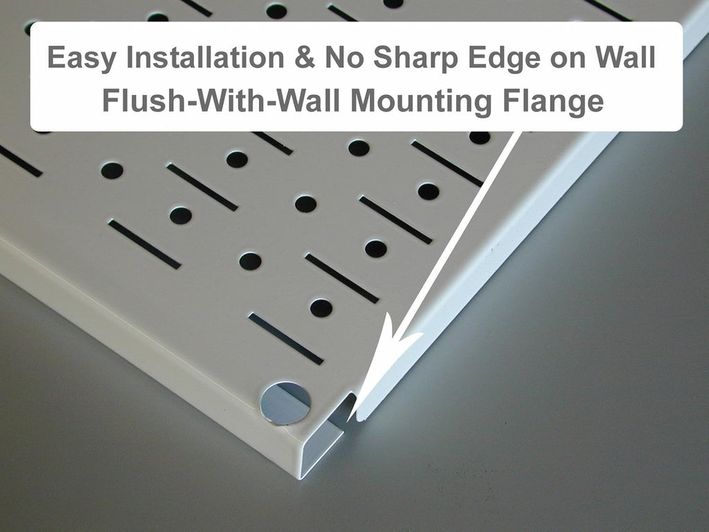 Two Pack of 16in x 48in Metal Pegboard Panels X941445