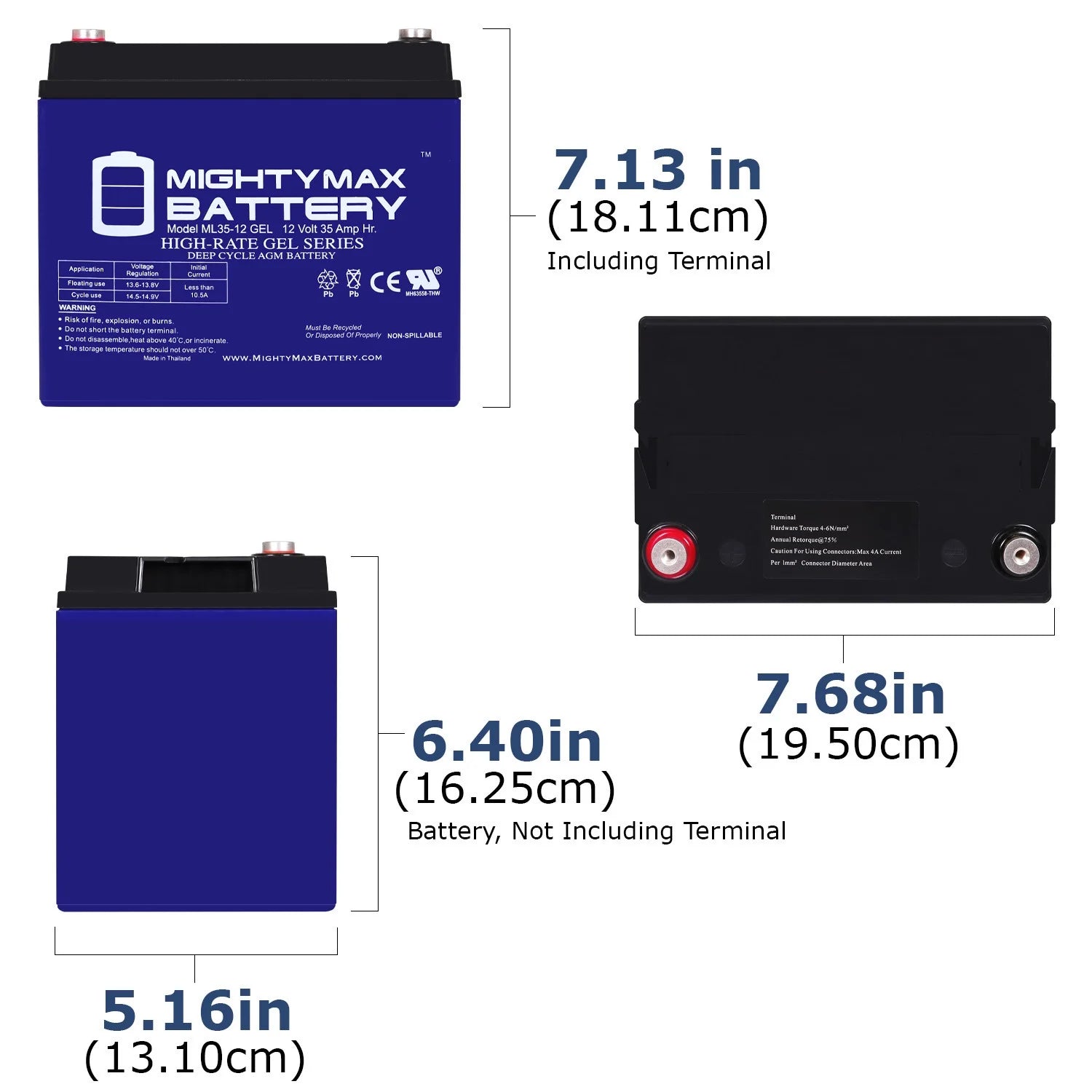 12V 35AH Battery for Power Chair X17595