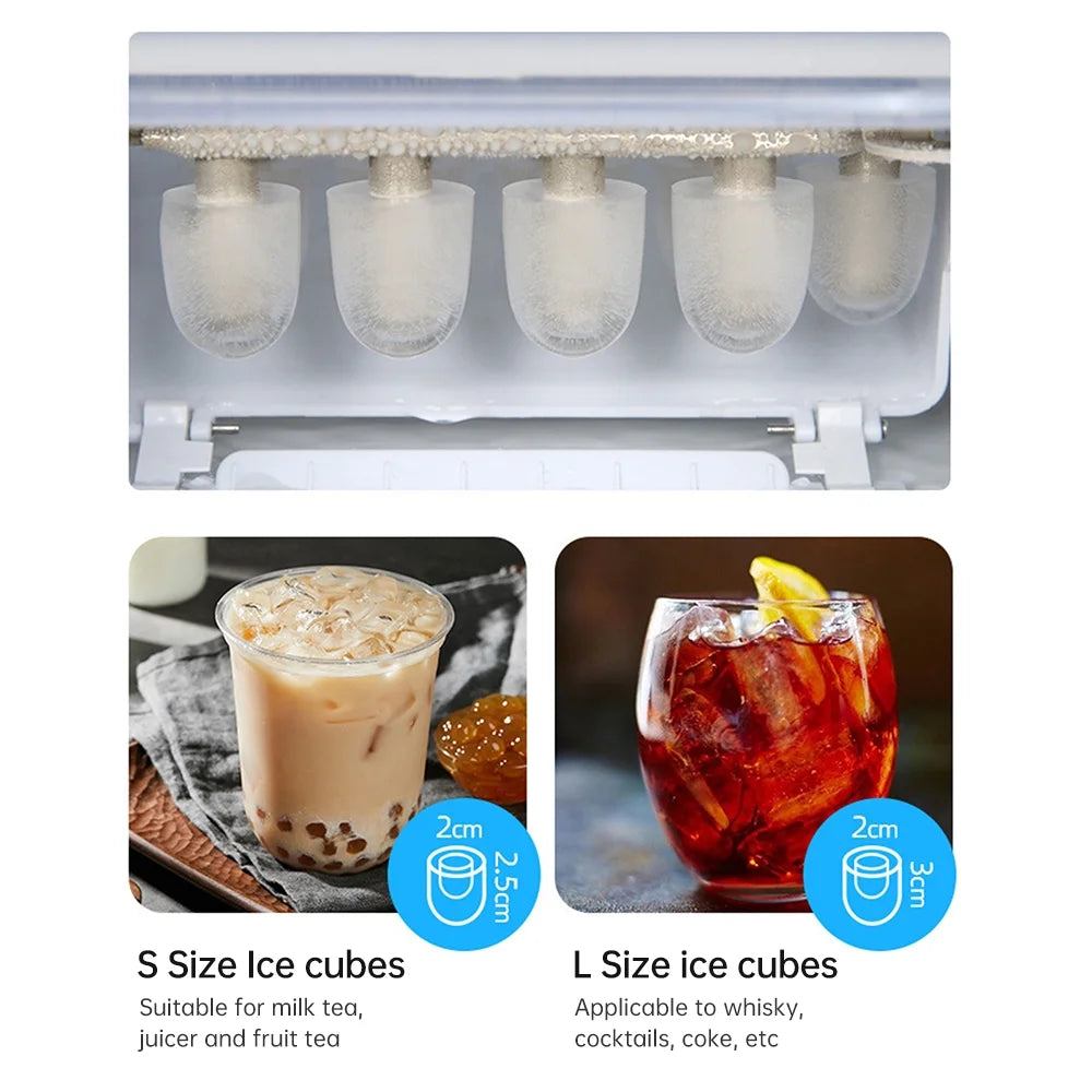Ice Maker, Self Cleaning, 26lbs in 24Hrs H85511