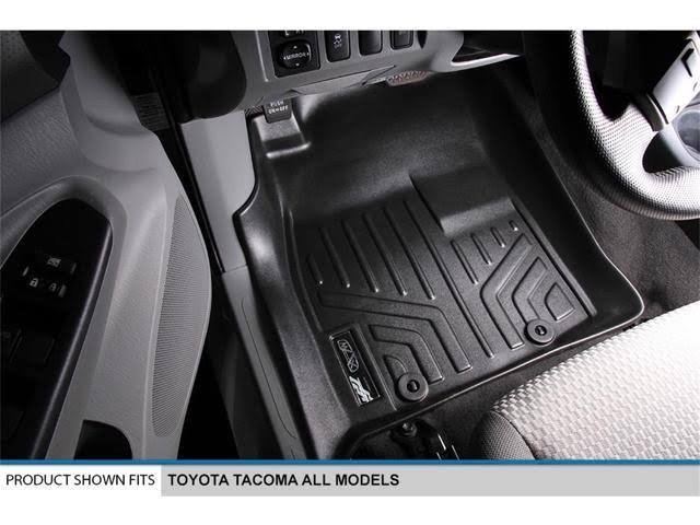 Black 2 Row Floor Mats for Toyota Tacoma Double Cab P982368