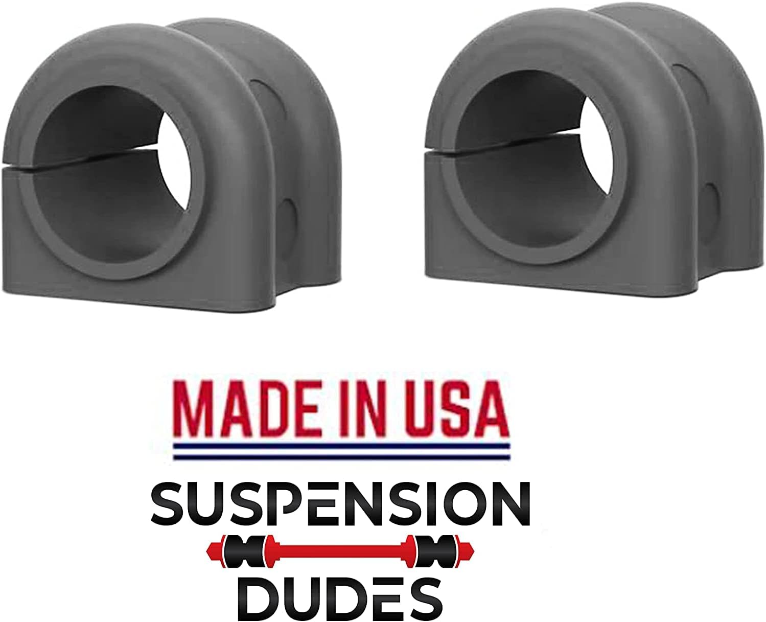 Front Sway Bar Bracket Kit + Front Bushing Kit for Jeep Wrangler 2007-2022, Pack of 2 T536044