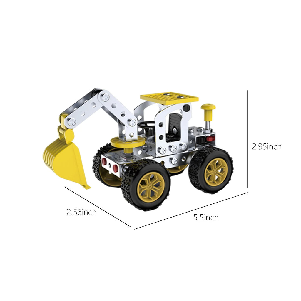 Metal Excavator Model Kits Building Toys Erector Set Z28107