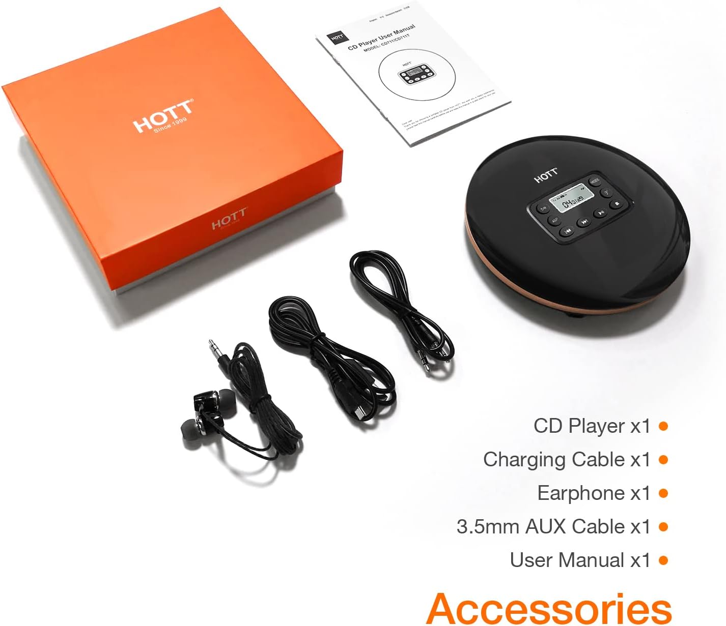 Portable CD Player with Headphones Y99995
