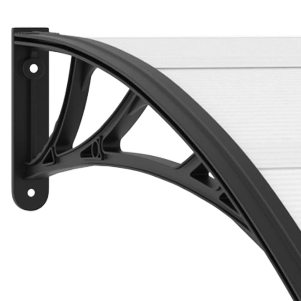 Black Transparent Door Canopy 59x22x31.5x22 PC V634085