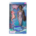 Black Hair & Blonde Hair Mermaid Doll (2 Doll) T492