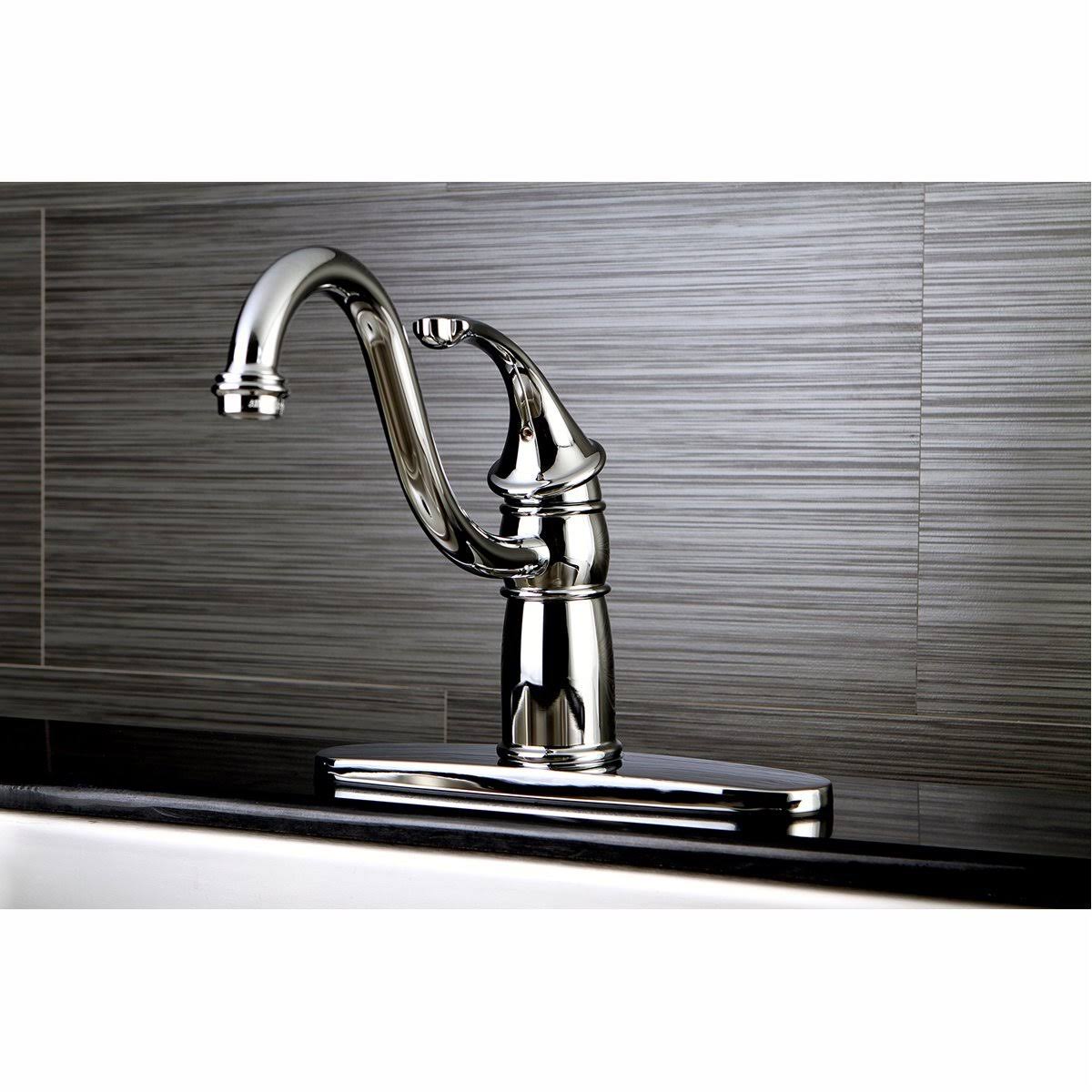 8x22 Centerset Kitchen Faucet, Brushed Nickel F365