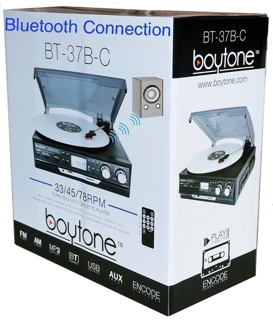 Bluetooth 3-Speed Stereo Turntable Y7341