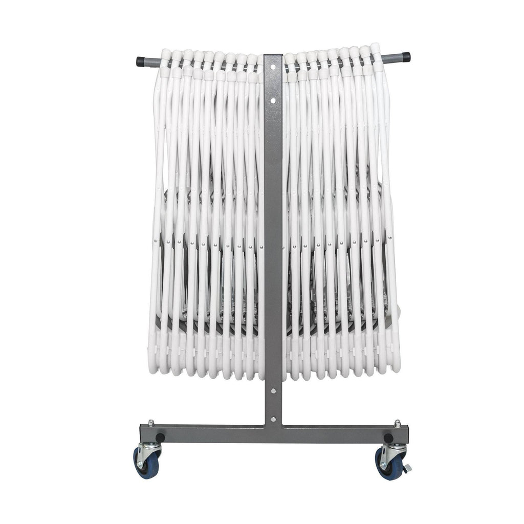 Gray Heavy Duty Folding Chair Trolley Cart N634