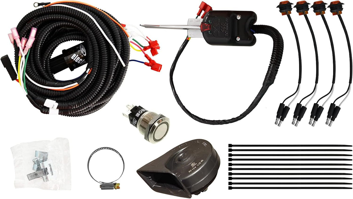 Universal ATV / UTV Turn Signal Kit with Horn Button, LED Signal Lights D671240