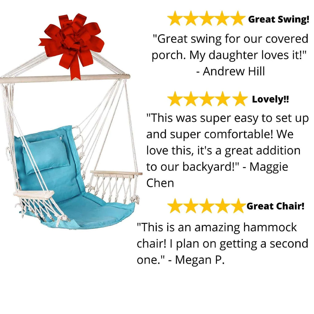 Aqua Blue Hanging Hammock Chair M900878